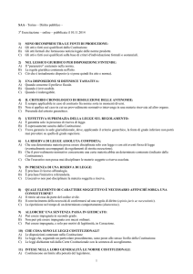 1 SAA - Torino – Diritto pubblico – 3a Esercitazione – online