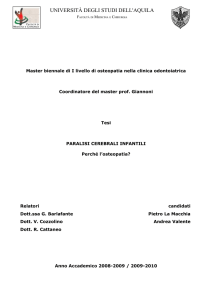 Perch&eacute; l`Osteopatia? - Osteopatia e Neuroriabilitazione