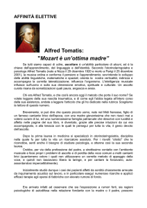 AFFINITÀ ELETTIVE Alfred Tomatis: "Mozart è un`ottima madre