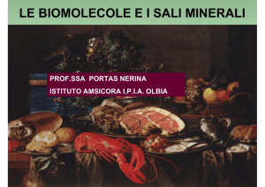 biomolecole vitamine e sali minerali