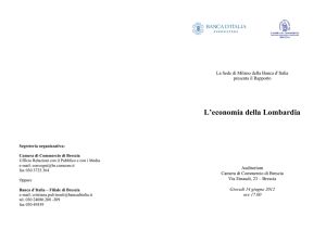 L`economia della Lombardia - Camera di Commercio di Brescia
