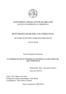 universit&aacute; degli studi di milano dottorato di ricerca in fisiologia