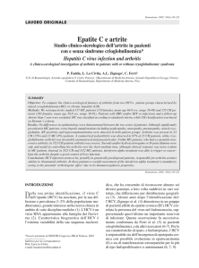 Epatite C e artrite - IRIS Università degli Studi di Firenze