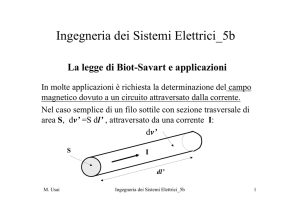 Legge di Biot-Savart e applicazioni - Ingegneria elettrica ed elettronica