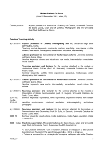 CV - Università degli Studi dell`Insubria