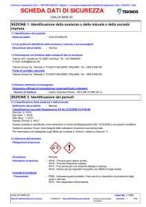 SCHEDA DATI DI SICUREZZA