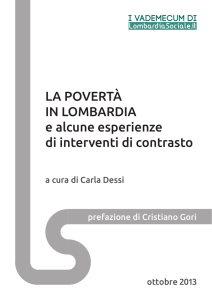 La poverta in Lombardia