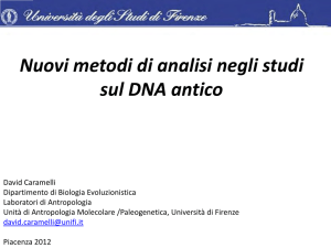 Nuovi metodi di analisi negli studi del DNA antico