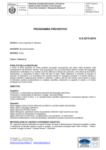 3 D - Brunetti - Fisica - Liceo Linguistico "A.MANZONI"
