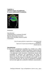 Capitolo 2. Attività umane ed ambiente: le cause