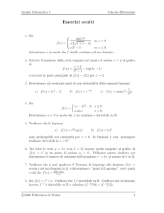 Esercizi svolti - Politecnico di Torino