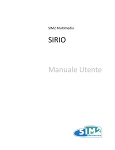 SIRIO Manuale Utente