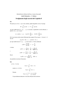 Svolgimento degli esercizi del Capitolo 8