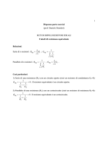 Dispensa parte esercizi (prof. Daniele Desideri) RETI DI BIPOLI