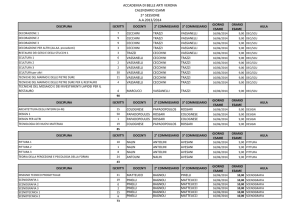 Calendario esami seconda sessione A.A.2013-2014