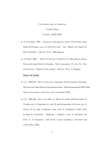 Borse di studio - Dipartimento di Matematica e Informatica