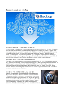 Backup in cloud con 1Backup
