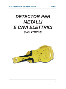 detector per metalli e cavi elettrici