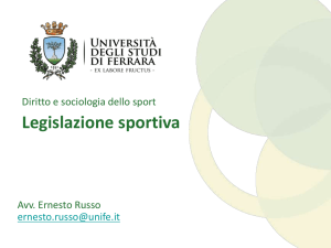 Legislazione Sportiva