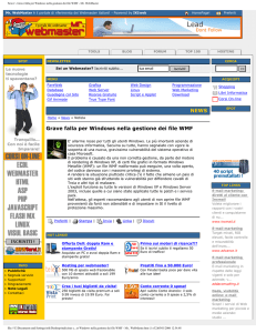 Grave falla per Windows nella gestione dei file WMF
