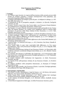 Bibliografia prof. Francesco Neri OFMCap