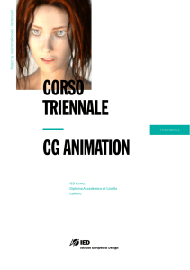 CORSO TRIENNALE — CG ANIMATION