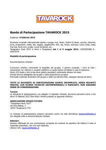 TavaRock 2015 - Bando Iscrizione (2)