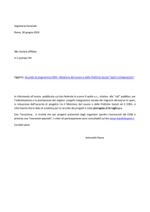 Accordo di programma CONI - Federazione Italiana Nuoto