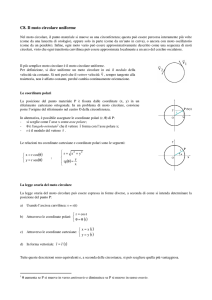 C8 Il moto circolare uniforme