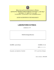 Elettromagnetismo - fisica e non solo