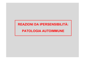 Autoimmunità finale - + Corso di Laurea Infermieristica