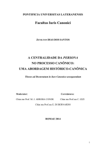 Facultas Iuris Canonici - Digilander