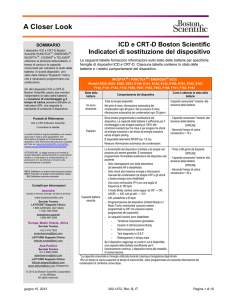 ICD e CRT-D Boston Scientific Indicatori di sostituzione del dispositivo