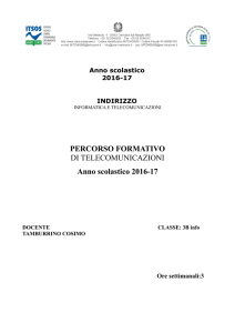 telecomunicazioni - ITSOS Marie Curie