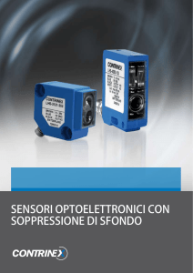 sensori optoelettronici con soppressione di sfondo