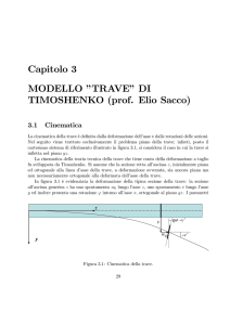 Capitolo 3 MODELLO ”TRAVE” DI TIMOSHENKO (prof. Elio