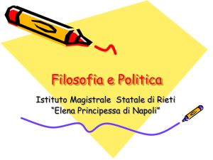 Filosofia e Politica - Elena Principessa di Napoli