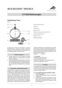 Istruzioni per l`uso 3B SCIENTIFIC® PHYSICS U17250 Elettroscopio
