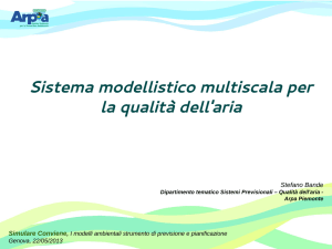 Sistema modellistico multiscala per la qualità dell`aria