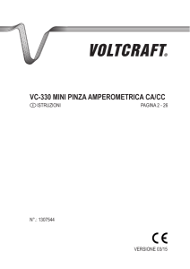 vc-330 mini pinza amperometrica ca/cc