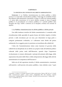 CAPITOLO I 1. La Pubblica Amministrazione tra diritto pubblico e