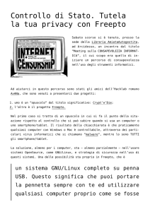 Controllo di Stato. Tutela la tua privacy con Freepto