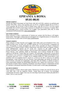 epifania a roma 05.01-08.01