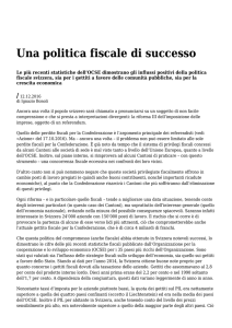 Azione - Settimanale di Migros Ticino Una politica fiscale di successo
