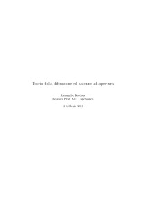 Teoria della diffrazione ed antenne ad apertura