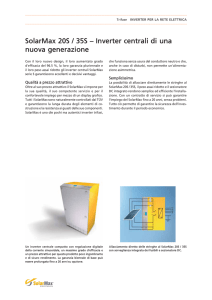 SolarMax 20S / 35S – Inverter centrali di una nuova generazione