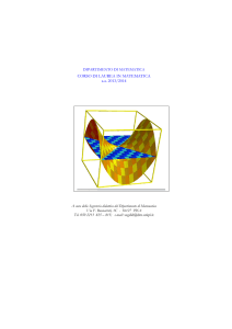 CORSO DI LAUREA IN MATEMATICA a.a. 2013/2014