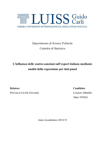 Dipartimento di Scienze Politiche Cattedra di Statistica L`influenza