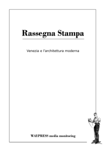 Venezia e l`architettura moderna
