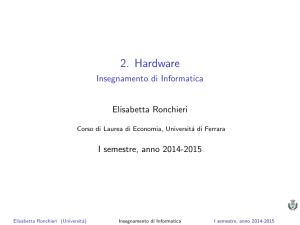 2. Hardware - Insegnamento di Informatica
